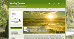 Desktop Screenshot of bankoflouisiana.com