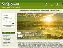 Tablet Screenshot of bankoflouisiana.com